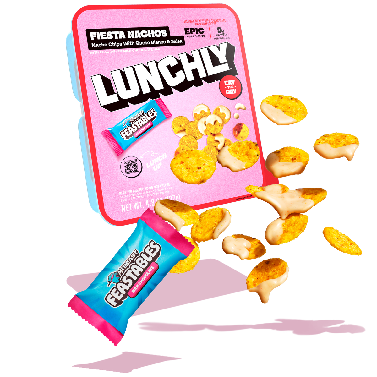 Fiesta Nachos Entrée - Nacho Chips With Queso Blanco & Salsa